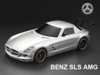 Кузов 2014 Mercedes SLS не окрашенный с отражателями - SWS-B-SLS