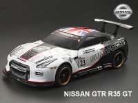 Кузов 2014 Nissan GTR (R35) Sumo Power не окрашенный с отражателями, наклейками и спойлером - SWS-B-GTR35-2014
