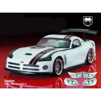 Кузов Dodge Viper SRT10 ACR-X не окрашенный с отражателями, спойлерами и дворниками - SWS-B-VPR