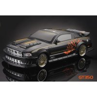 Кузов Ford Mustang 66 GT350 Carbon Fiber Body 200mm окрашеный с отражателями и спойлером - SWS-B-CGT350