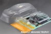 Кузов не окрашенный Renault Megane Trophy V6 с отражателями, масками и наклейками - SWS-B-MEG