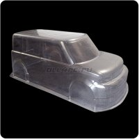 Кузов не окрашенный Toyota bB для моделей 1:10 с набором декалей, штучное производство - HTBW-bB