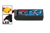 Аккумулятор Li-Po 11,1В(3S) 1600mah 75C SoftCase XT60 Racing Drone Battery - ORI60239