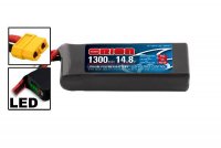 Аккумулятор Li-Po 14,8В(4S) 1300mah 55C SoftCase XT60 Racing Drone Battery - ORI60244