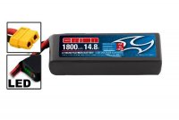 Аккумулятор Li-Po 14,8В(4S) 1800mah 55C SoftCase XT60 Racing Drone Battery - ORI60242