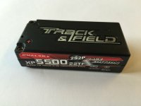 Аккумулятор Li-Po Dualsky Short Hard case 7.4v 5500mAh 2S2P 90C - DS-XP550022TF-90C