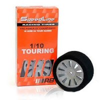 Микропора 1|10 - RB SpeedLine RCPLUSTyres Touring 1|10 Front 42 Glued on FDW rims - RB-01PTF42RCPLUS