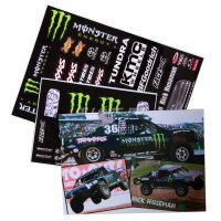 Набор наклеек для моделей MONSTER BLACK SC Buggy Body Team Driftsylvania (2 листа) - SWS-3329045
