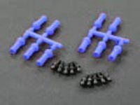 Наконечники нейлоновые с шаровыми 4.0mm, Purple (10шт) - GSC-900000PR