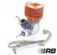 Нитродвигатель с выхлопной системой RB RT28 for Truggy | THG2 - RB-E01900-000222