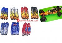 Outerwears Shockwears Flame Shock Cover Set for HPI Baja 5b gray - DDM-TT521