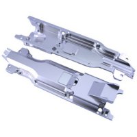 Пластина шасси алюминиевая (Silver): Traxxas E-Revo - GH-2561