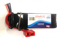 Аккумулятор Pulsar Li-pol 11.1V 850mAh, 35C, 3s1p, Deans T-Plug - Puls-LiPo-850-3S-40C