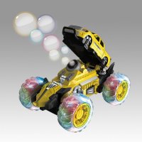 Радиоуправляемая машина-перевертыш Bubble Car желтая - 333-PP03