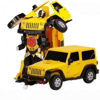 Робот трансформер Jeep Rubicon Yellow масштаб 1:14 - 2329PF