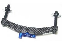 Rear Graphite Shock Tower W| Mount For TC4 - TC4-033