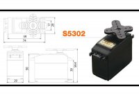 Серво Futaba S5302 высокоскоростная, для 4-6 масштаба - futm0052