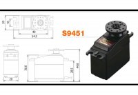 Серво Futaba S9451 высокоскоростная - futs9451