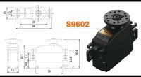 Серво Futaba S9602 высокоскоростная,  мидиразмер - futm0170