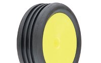 Шины+Вставки Багги1|10 2WD (Wide 4-Rib M3 2.2*) Передние (2шт) - PL8176-02