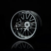 Колесо Silver black 10 spokes 2 ribs wheel (+11) (4) - MST-102035SBK