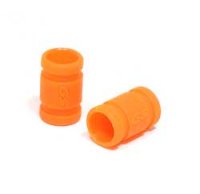 Соединитель силиконовый труба-патрубок 1|10 , Fluo Orange (2шт) - GSC-CMS-10FO