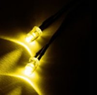 Светодиодный кабель 5.0 мм (желтый) 2 шт. - 13830L02Y