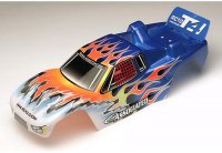 Кузов синий с пламенем T4 Painted Body - AS7469