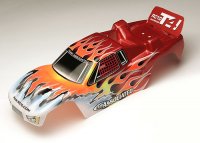 Кузов красный с пламенем T4 Painted Body - AS7470