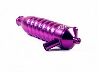 Труба выхлопная 1|8 - RIBBED TUNED PIPE (PURPLE) для Саважа - HPI-86187