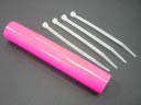 Конечный выпускной соединитель (19x28mmx6in.)Fluo Pink - GSC-1906FP