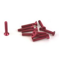 Винт М3х18 под шестигранник, аннодированный Burgundy Red (10 шт) - GSC-S01418BR