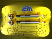Колесный вал L = 57,5 &amp;amp;#8203;#8203;мм, нержавеющая сталь - 18407