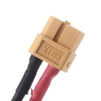Разъем XT60 папа с кабелем AWG12  silicone - GW-13-139