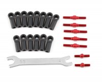 Комплект валов фаркопа (красный) XXX-R RTR - MST-210467R