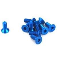 Винт М3x10 под шестигранник, аннодированный Blue (10 шт) - GSC-S01410BL
