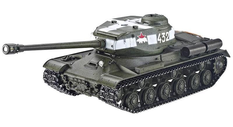 Радиоуправляемый танк Taigen ИС-2 модель 1944, СССР, зеленый, (для ИК танкового боя), деревянная коробка RTR масштаб 1:16 2.4G - TG3928-1G-IR-BOX_sale