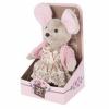 Мягкая игрушка Fluffy Family Мышка шарнирная Country mouse *Брусничка*  в кофточке - 681204
