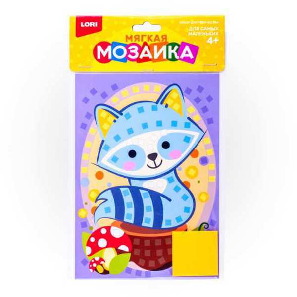 Мозаика мягкая *Енот*, малый набор - Кэ-004