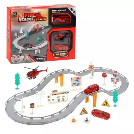 Игровой набор *Автотрек*, 28 деталей- 696-3B