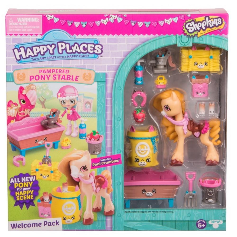 Игровой набор Moose Happy Places Новоселье Роскошная конюшня для пони - 56685