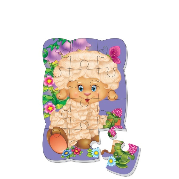 Пазл Vladi toys Овечка (на магните) 12 элементов - VT3205-32