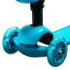 Самокат-кикборд Novatrack Disco-kids, детский трансформер, голубой - 120S.DISCOKIDS.BL7