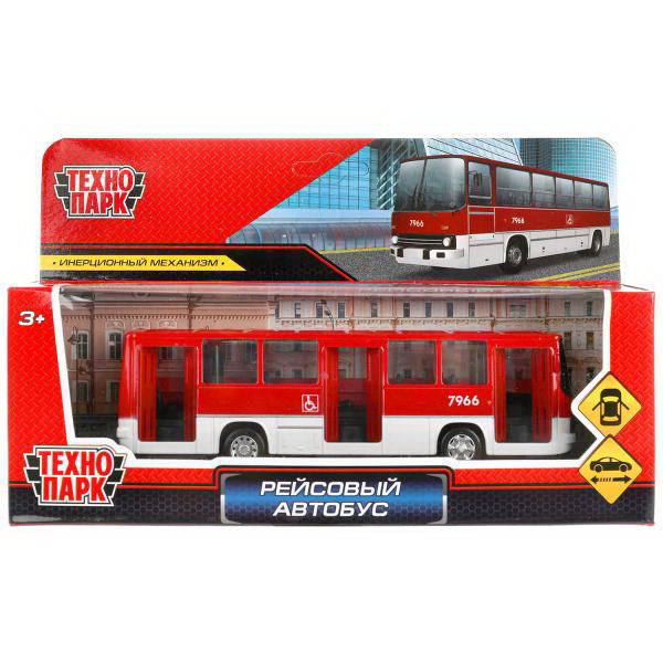 Машинка Технопарк Автобус Рейсовый 17 см - IKABUS-17-RDWH