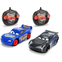 Набор радиоуправляемых автомобилей Disney|Pixar Тачки 3: Джексон Шторм и Молния Маккуин, 17 см, 1:24 - 203087009