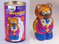 Мозаика из пайеток 3D Мишка Волшебная мастерская - 3D-03