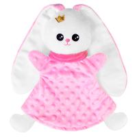 Игрушка - рукавичка Мякиши Кукла на руку Зайка, розовый - 456F