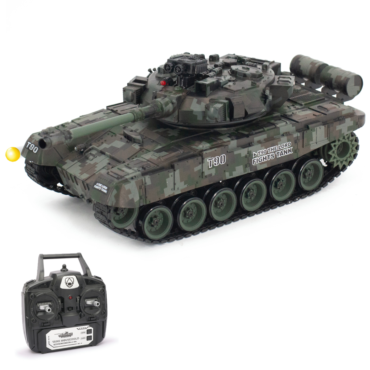 Радиоуправляемый танк R-Wings RUSSIA T-90 Vladimir масштаб 1:18 2.4G - RWG021-818-CAMO