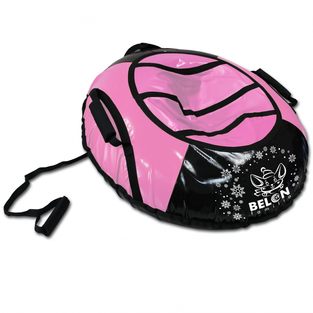 Тюбинг BELON FAMILIA спорт черно-розовый 85см СВ-004-Т2|PINK - СВ-004-Т2|PINK