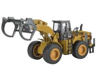 Металлический фронтальный погрузчик бревен HUI NA TOYS масштаб 1:40 - HN1914